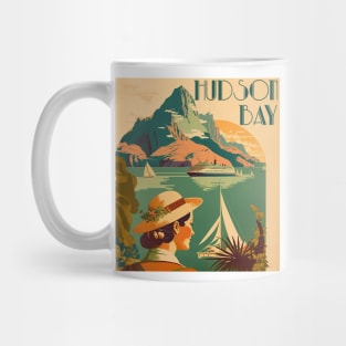 Hudson Bay Canada Vintage Travel Art Poster Mug